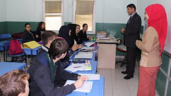 İlçe Milli Eğitim Müdürümüz Zeki SİTAR´ın Fatih Sultan Mehmet İlkokulu Ortaokulunu Ziyareti